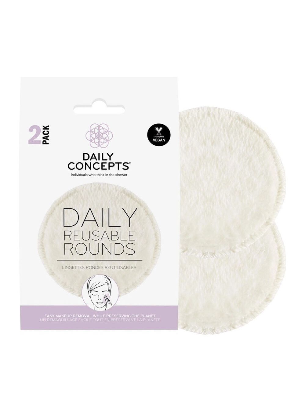 Daily Concepts Reusable Face Rounds | NEW | 2 Pack | Daily Reusable Rounds